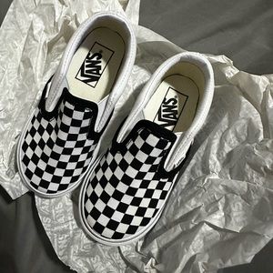 Vans Toddler 8 Checkered Slip On New in Box.